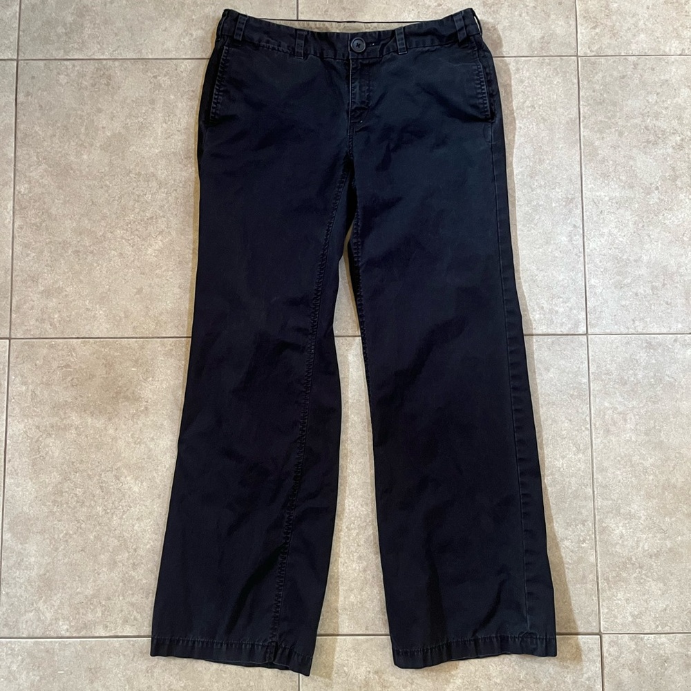 Banana Republic Size 8 Straight Leg Lightly Distressed Faded Blue Chinos pants